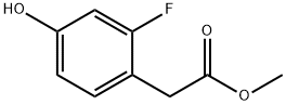메틸2-(2-플루오로-4-히드록시페닐)아세테이트 구조식 이미지