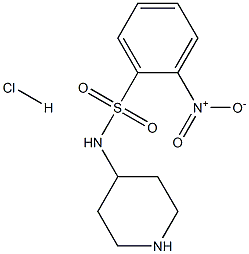 2-Nitro-N-piperidin-4-yl-benzenesulfonamide hydrochloride Structure