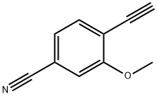 4-에티닐-3-메톡시벤조니트릴 구조식 이미지