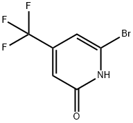 6-Bromo-4-(trifluoromethyl)pyridin-2(1H)-one 구조식 이미지
