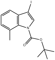 N-Boc-3-iodo-7-methyl-indole Structure