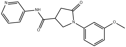 1-(3-methoxyphenyl)-5-oxo-N-(pyridin-3-yl)pyrrolidine-3-carboxamide Structure