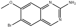 6-브로모-7-메톡시-퀴나졸린-2-일아민 구조식 이미지