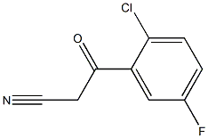 3-(2-Chloro-5-fluoro-phenyl)-3-oxo-propionitrile Structure