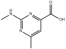 6-Methyl-2-(methylamino)pyrimidine-4-carboxylic acid 구조식 이미지