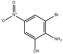 2-아미노-3-브로모-5-니트로페놀 구조식 이미지