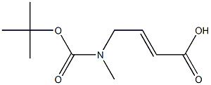 (E)-4-((tert-butoxycarbonyl)(methyl)amino)but-2-enoicacid Structure