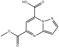 5-(methoxycarbonyl)pyrazolo[1,5-a]pyrimidine-7-carboxylic acid Structure