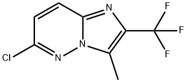 6-chloro-3-methyl-2-(trifluoromethyl)imidazo[1,2-b]pyridazine Structure