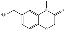 6-Aminomethyl-4-methyl-4H-benzo[1,4]oxazin-3-one 구조식 이미지