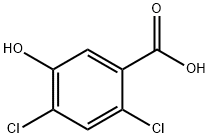 2,4-Dichloro-5-hydroxy-benzoic acid Structure