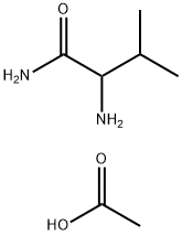 D-VALINAMIDE ACETATE Structure