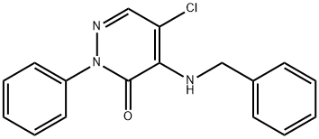 4-(Benzylamino)-5-chloro-2-phenylpyridazin-3(2H)-one Structure