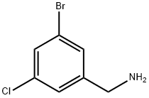 3-bromo-5-chlorobenzenemethanamine Structure