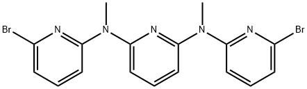 N2,N6-bis(6-bromopyridin-2-yl)-N2,N6-dimethylpyridine-2,6-diamine 구조식 이미지