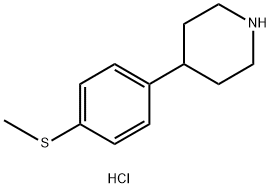 4-(4-Methylsulfanyl-phenyl)-piperidine hydrochloride 구조식 이미지