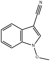 1-methoxy-1H-indole-3-carbonitrile 구조식 이미지