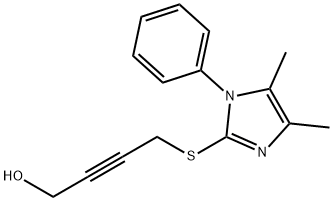 4-[(4,5-dimethyl-1-phenyl-1H-imidazol-2-yl)sulfanyl]but-2-yn-1-ol 구조식 이미지