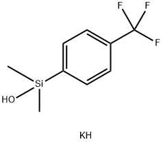 Potassium (4-trifluoromethylphenyl)dimethylsilanolate 구조식 이미지