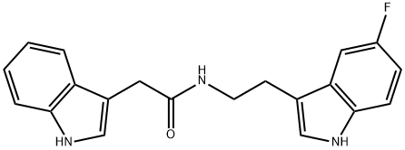 N-[2-(5-fluoro-1H-indol-3-yl)ethyl]-2-(1H-indol-3-yl)acetamide Structure