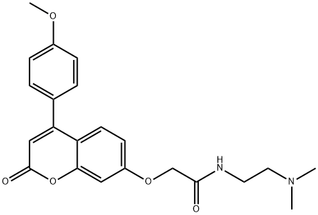 N-[2-(dimethylamino)ethyl]-2-{[4-(4-methoxyphenyl)-2-oxo-2H-chromen-7-yl]oxy}acetamide Structure