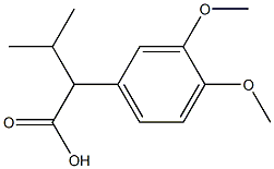 2-(3,4-dimethoxyphenyl)-3-methylbutanoic acid Structure