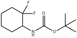 tert-butyl 2,2-difluorocyclohexylcarbamate Structure