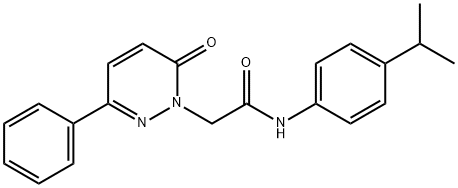 2-(6-oxo-3-phenylpyridazin-1(6H)-yl)-N-[4-(propan-2-yl)phenyl]acetamide Structure