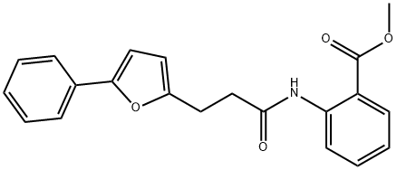 methyl 2-{[3-(5-phenylfuran-2-yl)propanoyl]amino}benzoate Structure