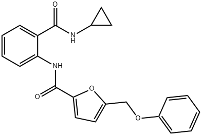 N-{2-[(cyclopropylamino)carbonyl]phenyl}-5-(phenoxymethyl)-2-furamide Structure