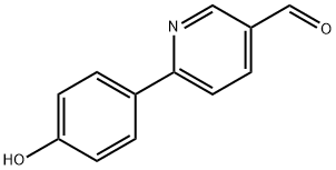 2-(4-히드록시페닐)피리딘-5-카르복스알데히드 구조식 이미지