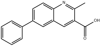 2-Methyl-6-phenylquinoline-3-carboxylic acid Structure