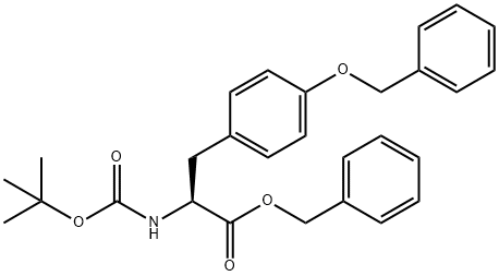 (S)-BENZYL 3-(4-(BENZYLOXY)PHENYL)-2-(TERT-BUTOXYCARBONYLAMINO)PROPANOATE Structure