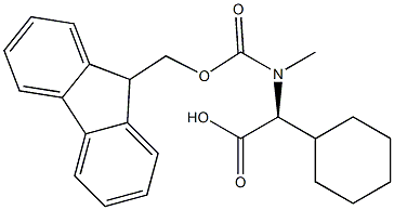 (S)-a-[Fmoc-(methyl)amino]cyclohexaneacetic acid 구조식 이미지