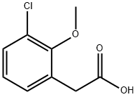 3-chloro-2-methoxybenzeneacetic acid Structure