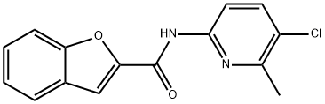 N-(5-chloro-6-methyl-2-pyridinyl)-1-benzofuran-2-carboxamide 구조식 이미지