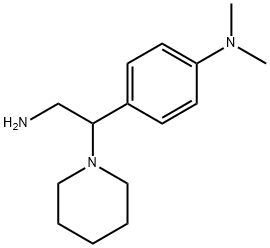 4-(2-아미노-1-(피페리딘-1-일)에틸)-N,N-디메틸아닐린 구조식 이미지