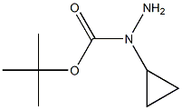 tert-butyl 1-cyclopropylhydrazinecarboxylate Structure