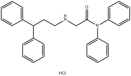 2-(3,3-Diphenylpropylamino)-N,N-diphenylacetamide hydrochloride Structure