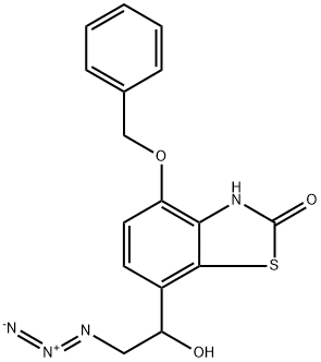 7-(2-azido-1-hydroxyethyl)-4-(benzyloxy)benzo[d]thiazol-2(3H)-one Structure