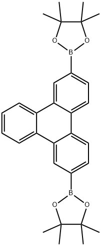 2,7-bis(4,4,5,5-tetramethyl-1,3,2-dioxaborolan-2-yl)triphenylene Structure