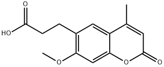 3-(7-Methoxy-4-methyl-2-oxo-2H-chromen-6-yl)propanoic acid Structure