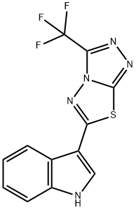 3-[3-(trifluoromethyl)[1,2,4]triazolo[3,4-b][1,3,4]thiadiazol-6-yl]-1H-indole Structure