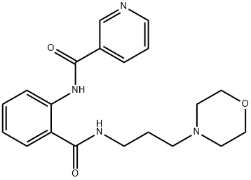 N-(2-{[3-(morpholin-4-yl)propyl]carbamoyl}phenyl)pyridine-3-carboxamide Structure