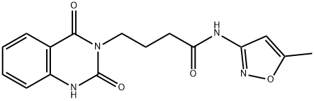 4-(2-hydroxy-4-oxoquinazolin-3(4H)-yl)-N-(5-methyl-1,2-oxazol-3-yl)butanamide Structure