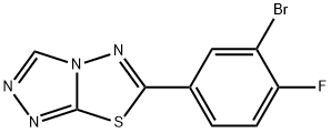 6-(3-bromo-4-fluorophenyl)[1,2,4]triazolo[3,4-b][1,3,4]thiadiazole Structure