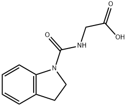 [(2,3-디하이드로-인돌-1-카르보닐)-아미노]-아세트산 구조식 이미지