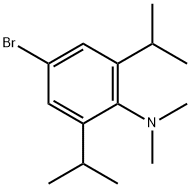 4-bromo-2,6-diisopropyl-N,N-dimethylbenzenamine 구조식 이미지