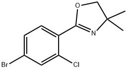 2-(4-bromo-2-chlorophenyl)-4,4-dimethyl-4,5-dihydrooxazole(WXG00066) 구조식 이미지