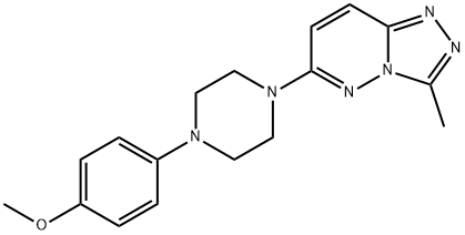 6-[4-(4-methoxyphenyl)piperazin-1-yl]-3-methyl[1,2,4]triazolo[4,3-b]pyridazine Structure